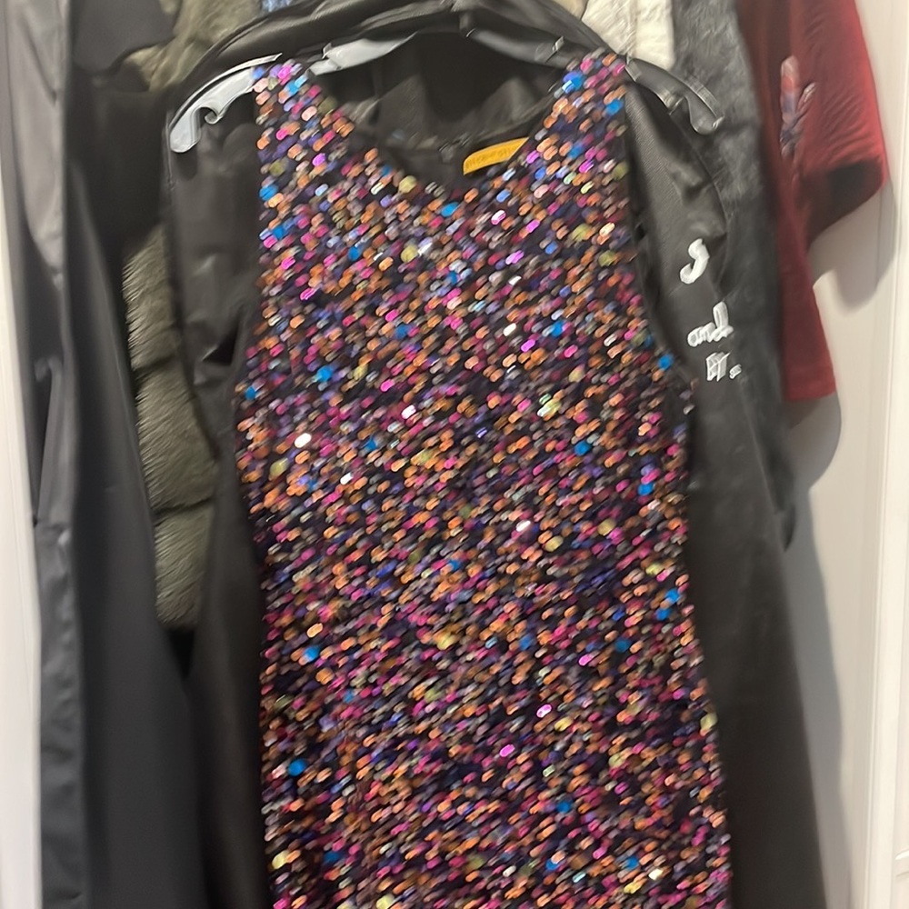 Alice and Olivia beaded short dress.   Worn once in excellent condition.